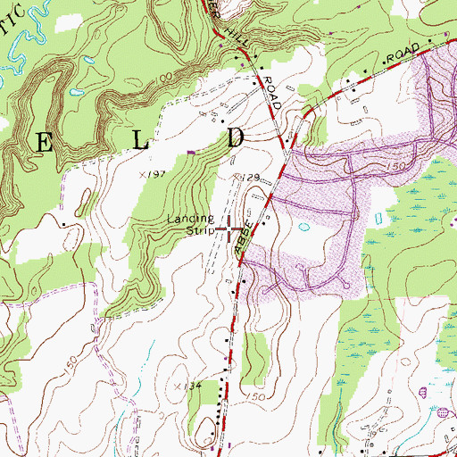 Topographic Map of Laurie Field, CT