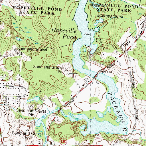 Topographic Map of Spruce Airport, CT