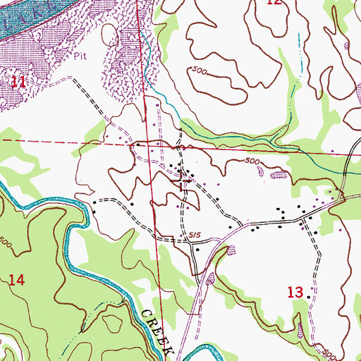 Topographic Map of Faith Assembly Lighthouse Church, AL