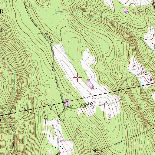 Topographic Map of Salmon River Airfield, CT