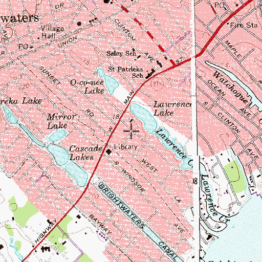 Topographic Map of First Church of Christ Scientist, NY