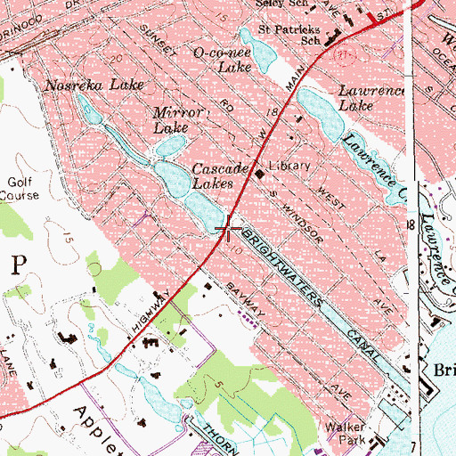 Topographic Map of Lower Cascade Lake, NY