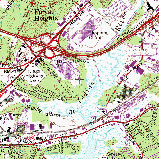 Topographic Map of Consumer Products Division/Warner-Lambert Company Heliport, CT