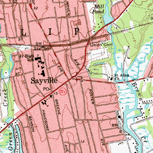 Topographic Map of Sparrow Park, NY