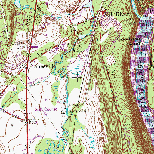 Topographic Map of Docktors Field, CT