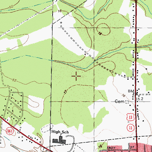Topographic Map of Alcohol Law Enforcement Division, NC