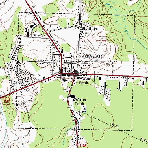 Topographic Map of Northampton County Sheriff's Office, NC