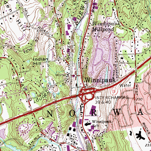 Topographic Map of Merritt 7 Helistop, CT
