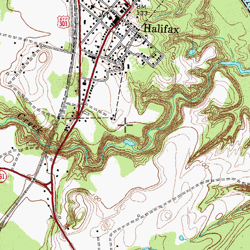 Topographic Map of Halifax County Sheriff's Office, NC