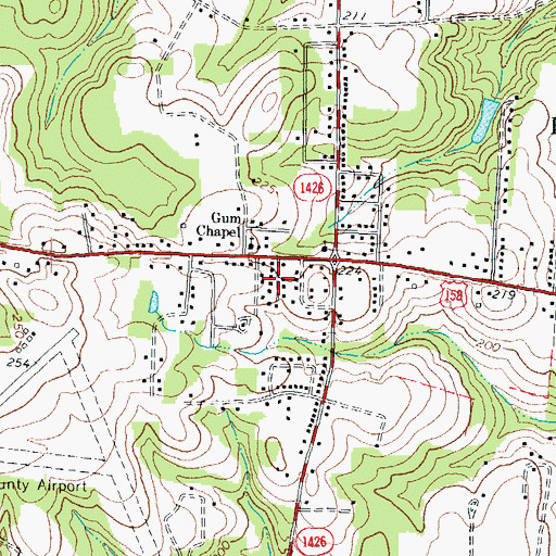 Topographic Map of Enfield Police Department, NC