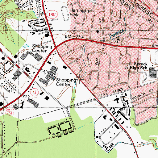 Topographic Map of Federal Bureau Investigation, NC