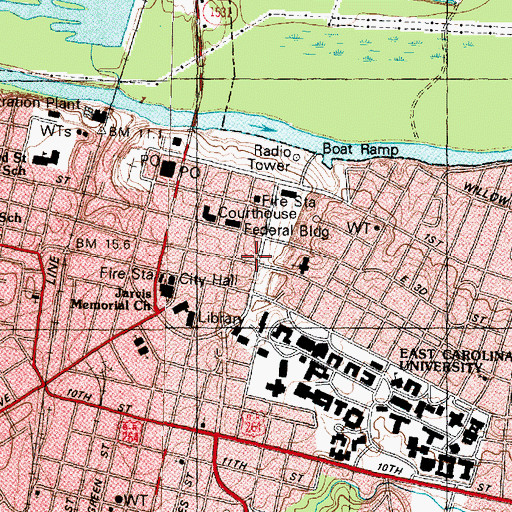 Topographic Map of Alcohol Law Enforcement Agency, NC