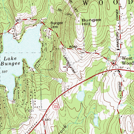 Topographic Map of Toutant Airport, CT