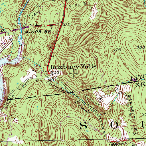 Topographic Map of Canterbury Farm Airport (historical), CT