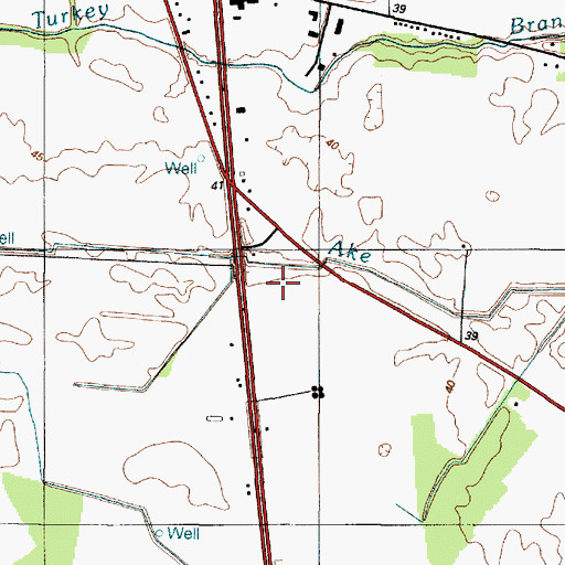 Topographic Map of Delaware State Police Troop 5, DE
