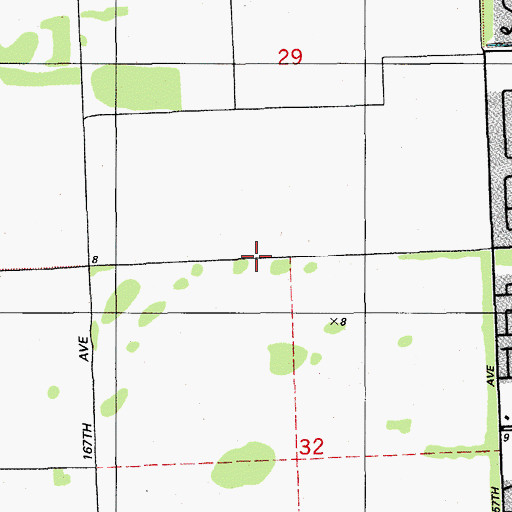 Topographic Map of Miami - Dade County West Sunset Fire Rescue Station 56, FL