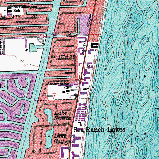Topographic Map of Broward County Sheriffs Office Department of Fire Rescue and Emergency Services Station 36, FL
