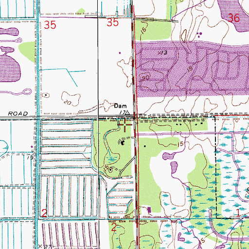 Topographic Map of Boca Raton Fire and Rescue Station 6, FL