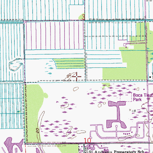 Topographic Map of Boca Raton Fire and Rescue Station 7, FL