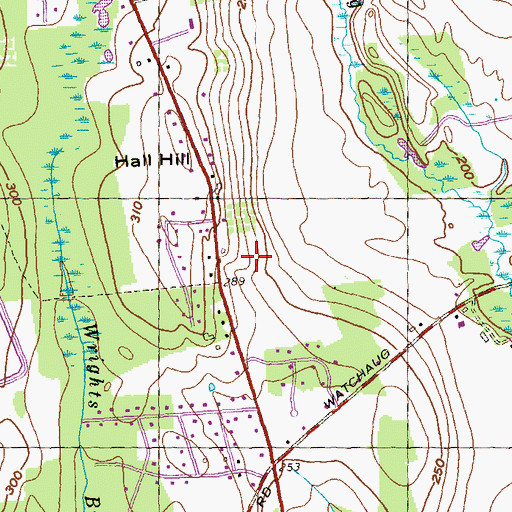 Topographic Map of Mountain View Heliport, CT