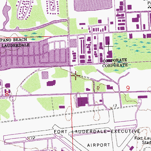 Topographic Map of Fort Lauderdale Fire / Rescue Station 88, FL