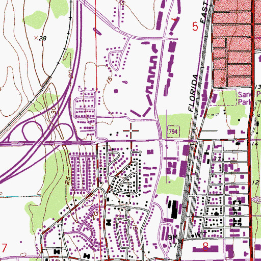 Topographic Map of Boca Raton Fire and Rescue Station 4, FL