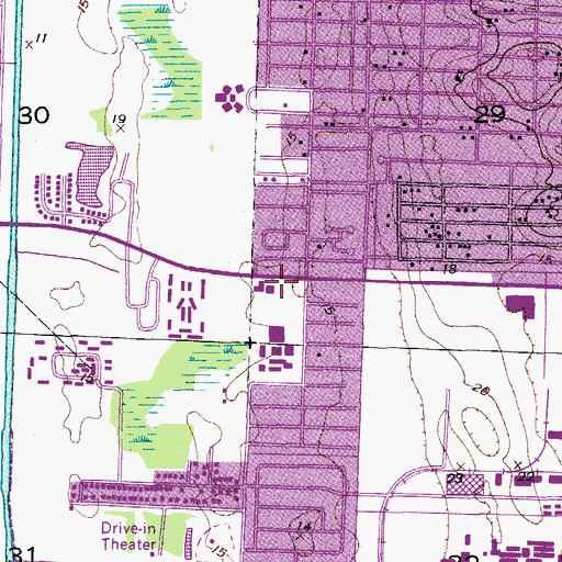 Topographic Map of Riviera Beach Fire Rescue Station 88, FL