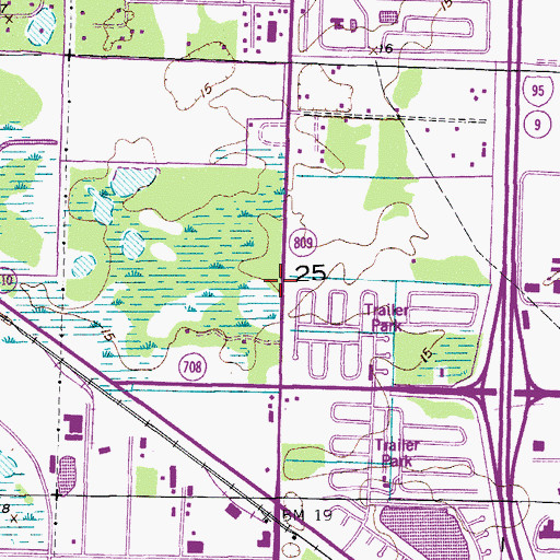 Topographic Map of Riviera Beach Fire Rescue Station 89, FL
