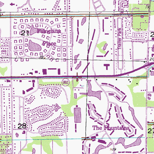 Topographic Map of Palm Beach County Fire Rescue Station 32, FL