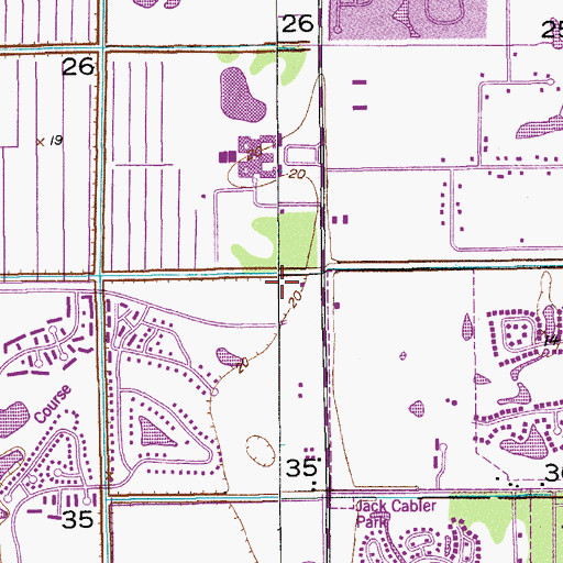 Topographic Map of Palm Beach County Fire Rescue Station 41, FL
