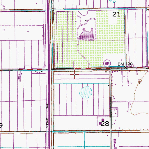 Topographic Map of Palm Beach County Fire Rescue Station 47, FL