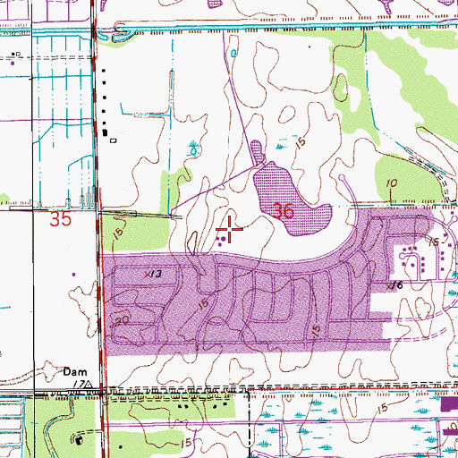 Topographic Map of Palm Beach County Fire Rescue Station 52, FL