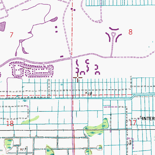 Topographic Map of Palm Beach County Fire Rescue Station 53, FL