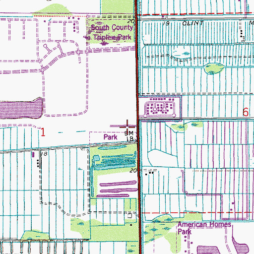 Topographic Map of Palm Beach County Fire Rescue Station 54, FL