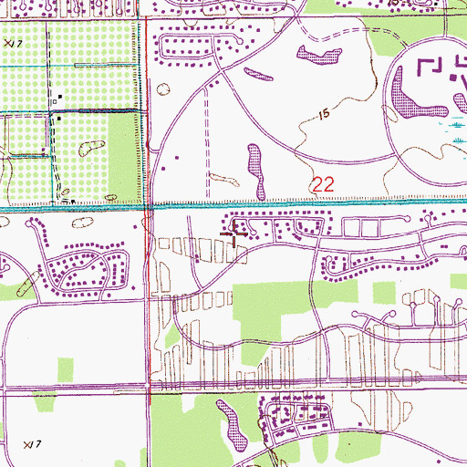Topographic Map of Palm Beach County Fire Rescue Station 55, FL