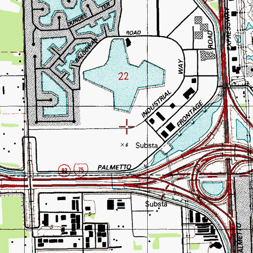 Topographic Map of Miami - Dade County Fire Rescue Station 64, FL