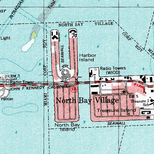 Topographic Map of Miami - Dade County Fire Rescue Station 27, FL