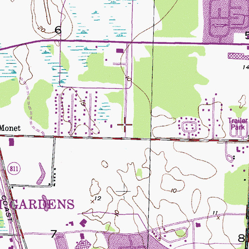 Topographic Map of Palm Beach Gardens Fire / Rescue Station 2, FL