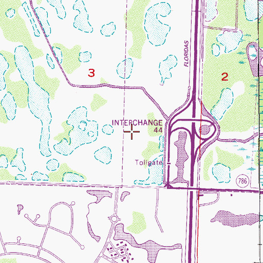 Topographic Map of Palm Beach Gardens Fire - Rescue Station 4, FL