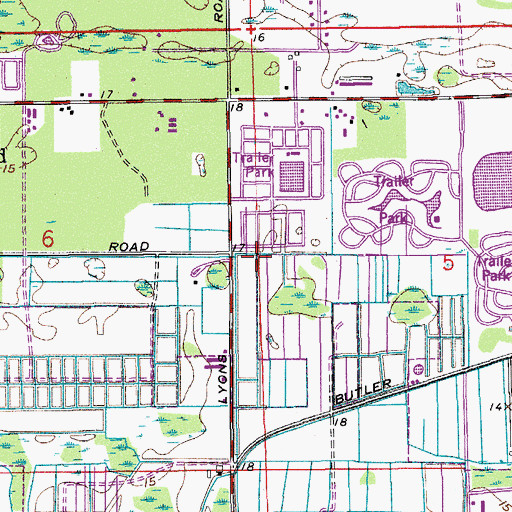 Topographic Map of Margate Fire Department Station 4, FL