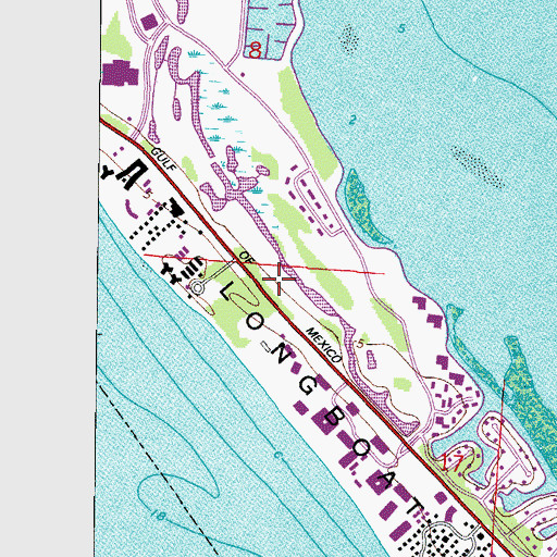 Topographic Map of Longboat Key Fire Rescue Station 2, FL