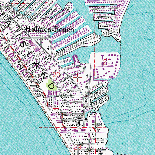 Topographic Map of West Manatee Fire and Rescue Station 3, FL