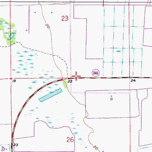 Topographic Map of Big Corkscrew Fire Department Station 11 Maintenance, FL