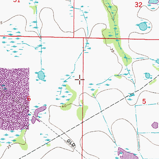 Topographic Map of East Manatee Fire Rescue Station 1, FL
