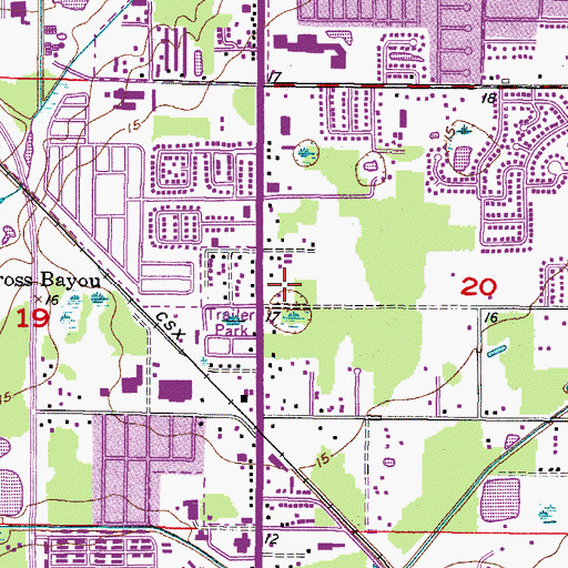 Topographic Map of Pinellas Park Fire Department Station 34, FL