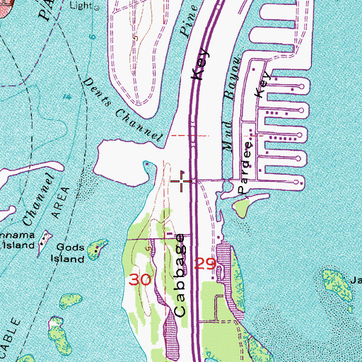 Topographic Map of Saint Petersburg Fire and Rescue Station 2 Tierra Verde, FL