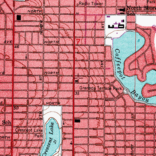 Topographic Map of Saint Petersburg Fire and Rescue Station 4 Old Northeast, FL