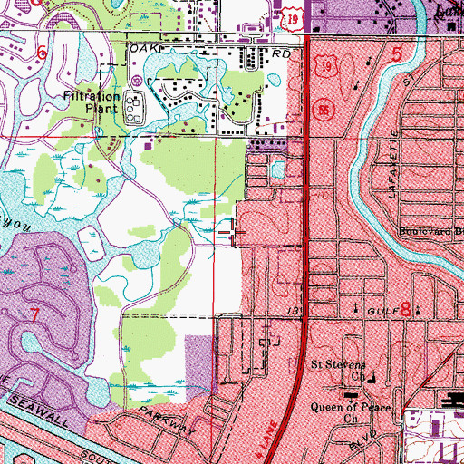 Topographic Map of Pasco County Fire Rescue Station 19, FL