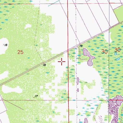 Topographic Map of Estero Fire Rescue Station 4 Stoneybrook Station, FL