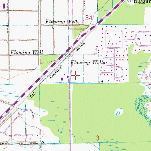 Topographic Map of Iona McGregor Fire District Station 73, FL